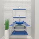 Ver imagem 1 de GABINETE DE VIDRO SAN MARINO 60CM IQ INOX AZUL EK