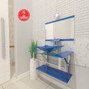 Ver imagem 2 de GABINETE DE VIDRO SAN MARINO 60CM IQ INOX AZUL EK