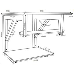 GABINETE DE VIDRO SÉRVIA 60CM IQ INOX OURO ENVELHECIDO EK - 4