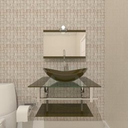 GABINETE DE VIDRO SÉRVIA 60CM IQ INOX OURO ENVELHECIDO EK - 2