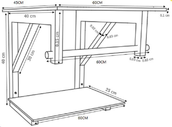 GABINETE DE VIDRO SÉRVIA 60CM IQ INOX GRAFITE EK - 4