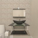 Ver imagem 2 de GABINETE DE VIDRO SÉRVIA 60CM IQ INOX GRAFITE EK