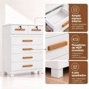 Ver imagem 6 de Cômoda Grande Mônaco 6 Gavetas 2 com Chave 100% MDF Yescasa