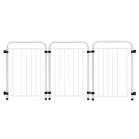 Cercado Pet Cachorro Dobrável Portátil 3 Módulos Segurança Divisor de Ambientes Altura 51cm Branco