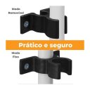 Ver imagem 4 de Cercado Pet Cachorro Dobrável Portátil 3 Módulos Segurança Divisor de Ambientes Altura 51cm Branco