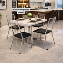 Ver imagem 4 de Kit 4 Cadeiras Slin Aço Cromado Cozinha Sala Jantar