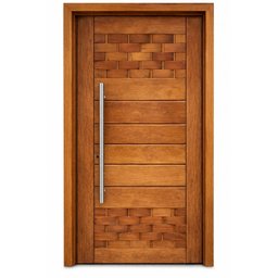 Porta Pivotante de Madeira Maciça 214x108 C/fechadura e Puxador - 1 Porta Pivotante de Madeira Maciça 214x108 C/fechadura e Puxador - 1