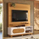Ver imagem 1 de Estante Home Theater Axis Cinamomo Off White - Hb Móveis