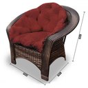 Ver imagem 2 de Conjunto de Poltronas Fibra Sintética 19 - 2 Poltronas + 1 Mesa Centro - Tecido Duna Vermelho