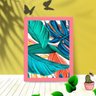Quadro Decorativo Tropical Art Paisagem Sala Quarto Moldura:Rosa - 4