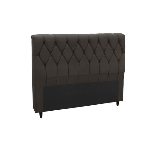 Cabeceira Viena Plus Queen 1,60 Suede Marrom Chocolate - Simbal