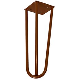 Kit 04 Pés de Ferro Aço Hairpin Legs 20 cm Bronze A01 Sofá Móveis Mesa - Inoviza - 3