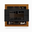 Ver imagem 2 de Painel TV Quarto 75 Polegadas Preto Carvalho Parma Shop JM