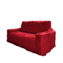 Ver imagem 1 de Capa para Sofá Retrátil e Reclinável 3 Lugares Cor Vermelho