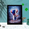 Quadro Decorativo Redbull com Moldura e Vidro 25X33 Quarto:Preto - 1