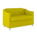 Ver imagem 2 de Namoradeira Decorativa Reforçada Recepção Suede Amarelo