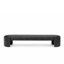 Ver imagem 2 de Recamier Luxo Decorativo Puff Fly 193cm Cama King Estofados:preto Courino Sintético