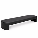 Ver imagem 3 de Recamier Luxo Decorativo Puff Fly 193cm Cama King Estofados:preto Courino Sintético