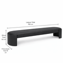Ver imagem 4 de Recamier Luxo Decorativo Puff Fly 193cm Cama King Estofados:preto Courino Sintético