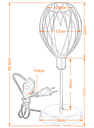 Ver imagem 2 de Luminária de Mesa Abajur Clássico Aramado Nest P/led:branco