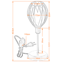 Ver imagem 2 de Luminária de Mesa Abajur Clássico Aramado Nest P/led:branco