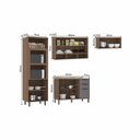 Ver imagem 6 de Cozinha Modulada 4pçs Balcão Aéreos Tampo Aspen Vanillacinza