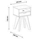 Ver imagem 3 de Mesa de Apoio Lateral Vip com Gaveta e Nicho Off White