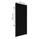 Ver imagem 2 de Porta de Alumínio de Giro Laminada Ventilada 215x95cm Lucasa Ideale Abertura Esquerda Preto