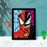 Quadro Decorativo Spider Venom com Moldura e Vidro 25X33 Sala:Preto - 1