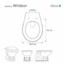 Ver imagem 5 de Assento Sanitário Poliéster Windsor Branco para vaso Deca