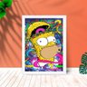 Quadro Decorativo Homer Simpson Drop Sala Quarto 25x33:Branco - 1