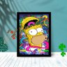 Quadro Decorativo Homer Simpson Drop Sala Quarto 25x33:Preto - 1