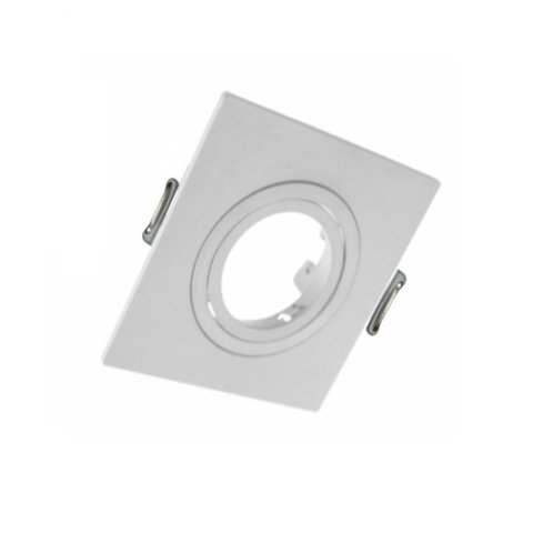 Kit Spot de Embutir Dicroica Quadrado Mr16 Face Plana Branco Moon 1061049 3 Embutidos