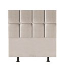 Ver imagem 2 de Cabeceira Poliana Cama Box Solteiro 100 Cm Suede Bege
