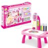 Projetor para Desenho Infantil Mesa Pintura de Projeção Magica Brinquedos Aprendizagem Robo Rosa - 3