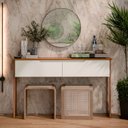 Ver imagem 1 de Aparador Buffet Sala Flow Eros 2 Portas com Pés de Madeira com Freijó - Rede Móveis