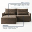 Ver imagem 6 de Sofá Cama Reclinável sem Caixa 180cm Tóquio