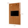 Painel Paris Ripado com Led e Prateleira 1,83x2,50  Naturalle - 3