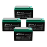 Kit 4 Bateria Selada Recarregavel Nicoll 12v 16ah 6-dzm-16 para Bicicleta e Veículo Elétrico - 1