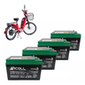 Kit 4 Bateria Selada Recarregavel Nicoll 12v 16ah 6-dzm-16 para Bicicleta e Veículo Elétrico - 5
