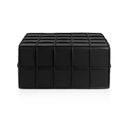 Ver imagem 4 de Puff de Couro Legítimo Decorativo 80x60x40 cm Queen Preto