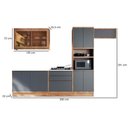 Ver imagem 2 de Kit Cozinha Modulada 6 Peças Versalis (2aéreos+2balcões+1torrequente+1complemento) C6p163 Freijo/