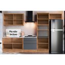 Ver imagem 3 de Kit Cozinha Modulada 6 Peças Versalis (2aéreos+2balcões+1torrequente+1complemento) C6p163 Freijo/