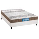 Ver imagem 1 de Cama Box Casal: Colchão Anatômico Probel D33/EP Guarda Costas Próintense Double Face+ Base CRC Coura