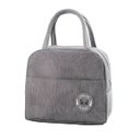 Ver imagem 1 de Bolsa Lancheira Térmica 4l Cinza para Marmita e Viagem