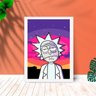 Quadro Decorativo Rick & Morty com Moldura e Vidro 25X33 Sala:Branco - 1