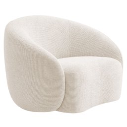 Poltrona Orgânica Luxo Recepção Amore Linho - 1