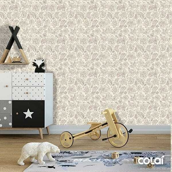Papel De Parede Adesivo Lavável Flores Detalhadas 18m - 6