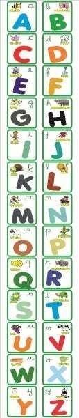 Papel de Parede Adesivo Lavável Abecedário 18m - 5