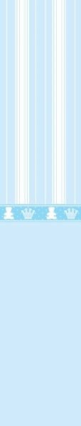 Papel de Parede Lavável Ursinho Coroado Azul Claro 18m - 5